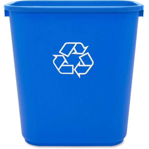 Genuine Joe 28-1/2 Quart Recycle Wastebasket - Image 4