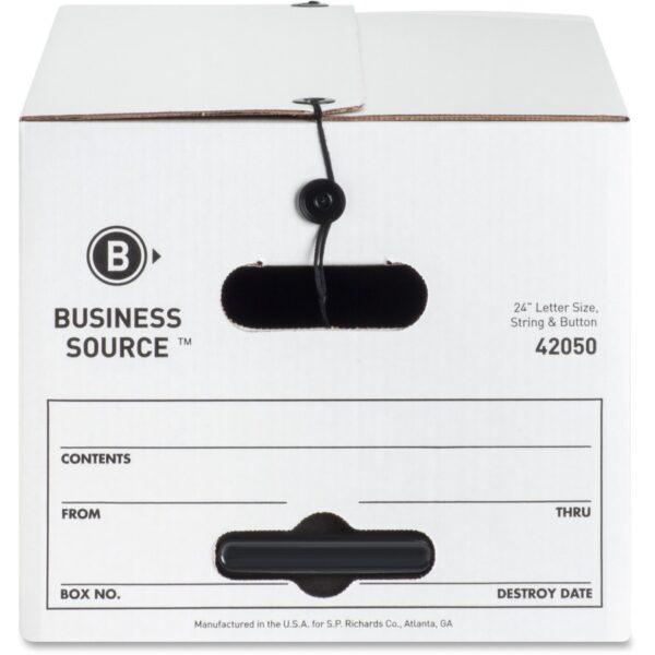 Business Source Light Duty Letter Size Storage Box - Image 3