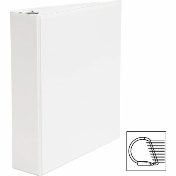 Business Source Basic D-Ring White View Binders - Image 3