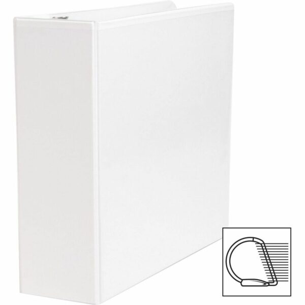 Business Source Basic D-Ring White View Binders - Image 3