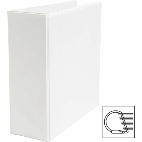 Business Source Basic D-Ring White View Binders - Image 3