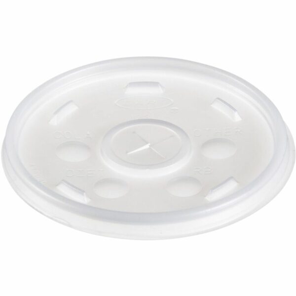 Dart Translucent Slotted Foam Cup Lids