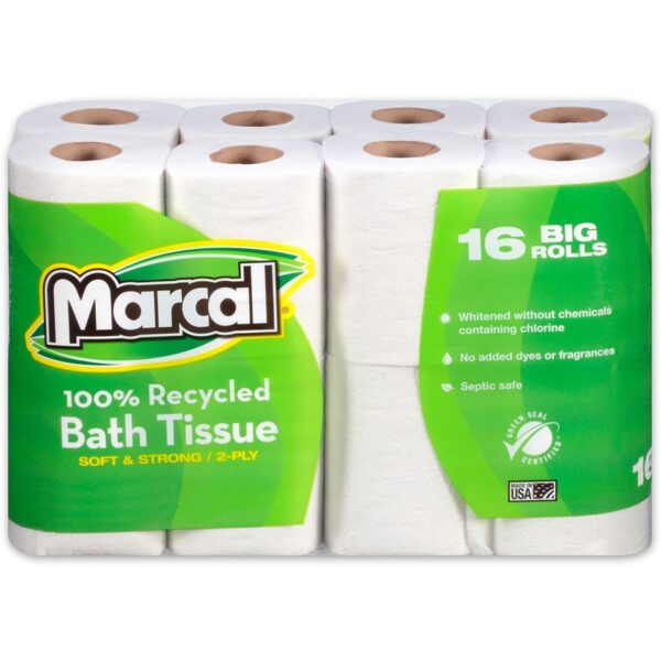 Marcal 100% Recycled Soft/Strong Bath Tissue - Image 2