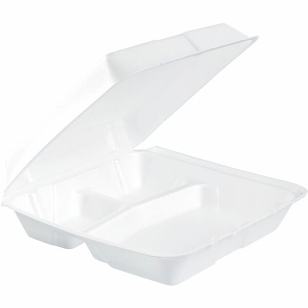 Dart 9-1/2" Triple-Compartment Foam Containers