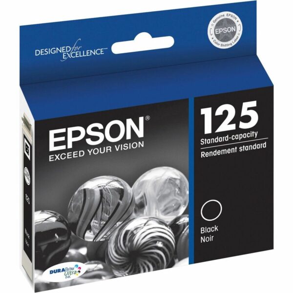 Epson DURABrite T125120 Original Inkjet Ink Cartridge - Black - 1 Each