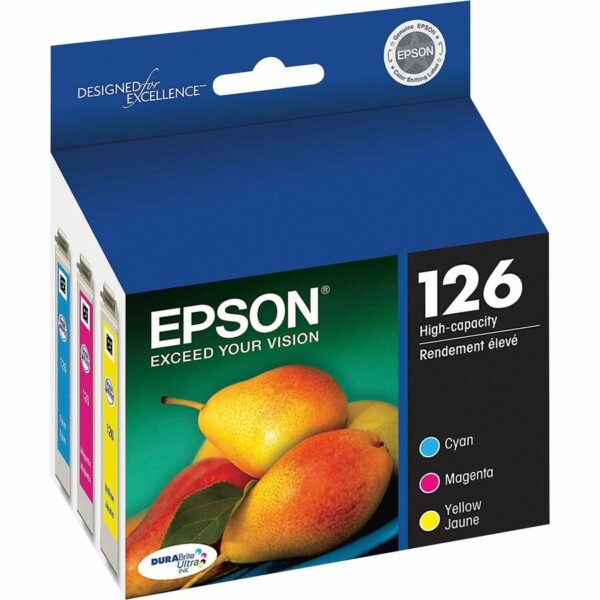 Epson DURABrite No. 126 Original Inkjet Ink Cartridge - Cyan, Magenta, Yellow - 3 / Pack