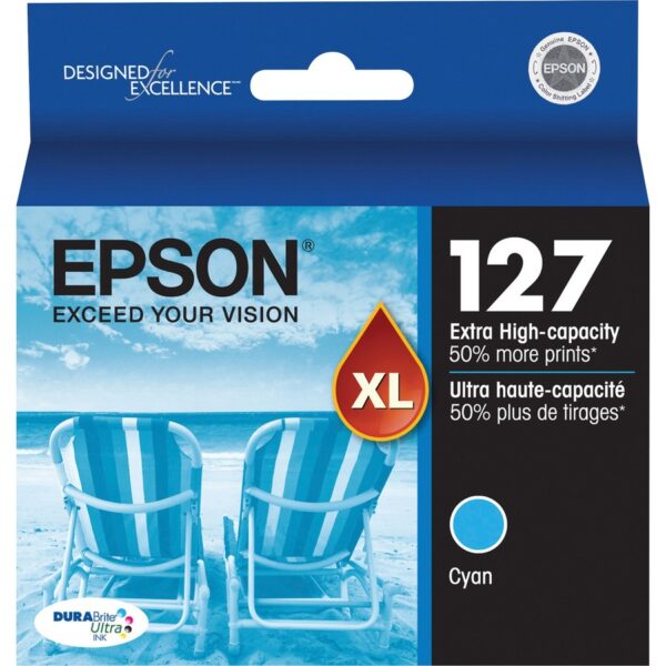 Epson DURABrite T127220-S Original Inkjet Ink Cartridge - Cyan - 1 Each - Image 2