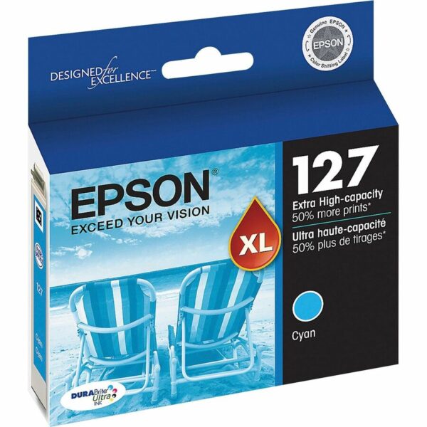 Epson DURABrite T127220-S Original Inkjet Ink Cartridge - Cyan - 1 Each