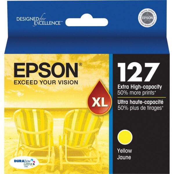 Epson DURABrite T127420-S Original Inkjet Ink Cartridge - Yellow - 1 Each - Image 2