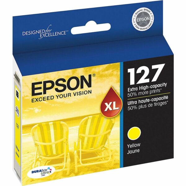 Epson DURABrite T127420-S Original Inkjet Ink Cartridge - Yellow - 1 Each