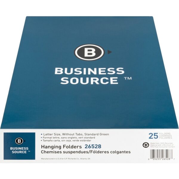 Business Source Letter Recycled Hanging Folder - Image 4