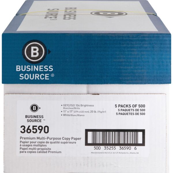 Business Source Premium Multipurpose Copy Paper - White - Image 5