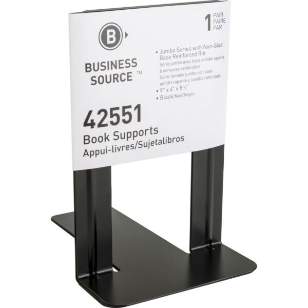 Business Source Heavy-gauge Steel Book Supports - Image 2