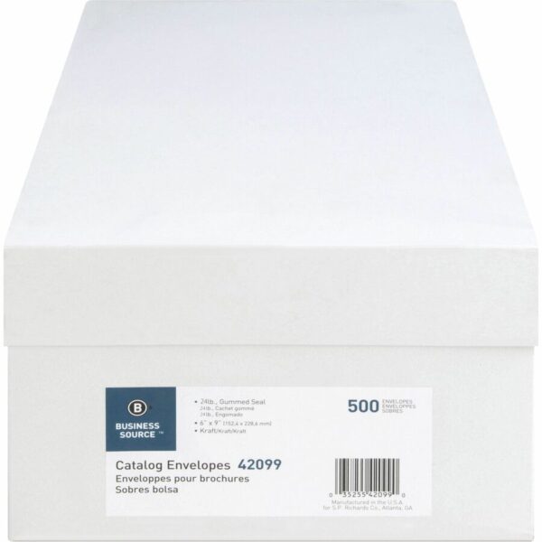 Business Source Durable Kraft Catalog Envelopes - Image 2