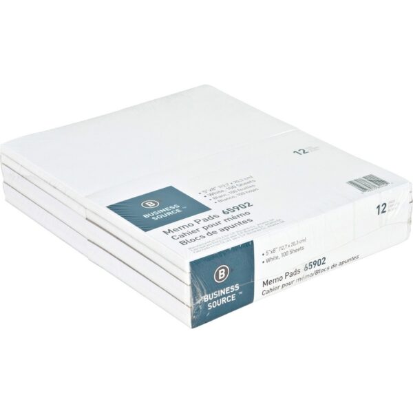 Business Source Plain Memo Pads - Image 2