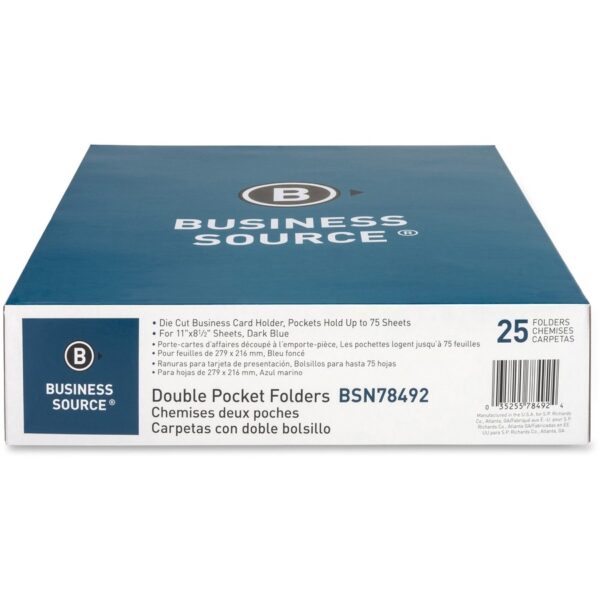 Business Source Letter Recycled Pocket Folder - Image 2