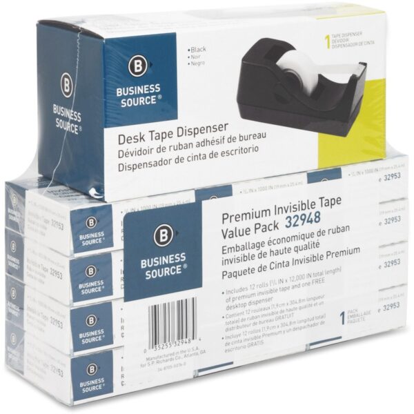 Business Source Invisible Tape Dispenser Value Pack - Image 3