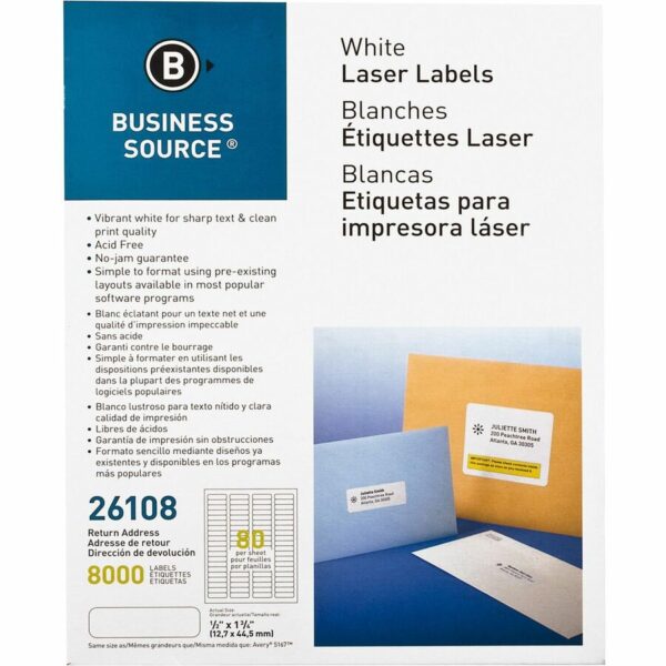 Business Source Address Laser Labels