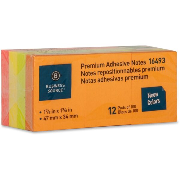 Business Source Premium Repostionable Adhesive Notes - Image 3