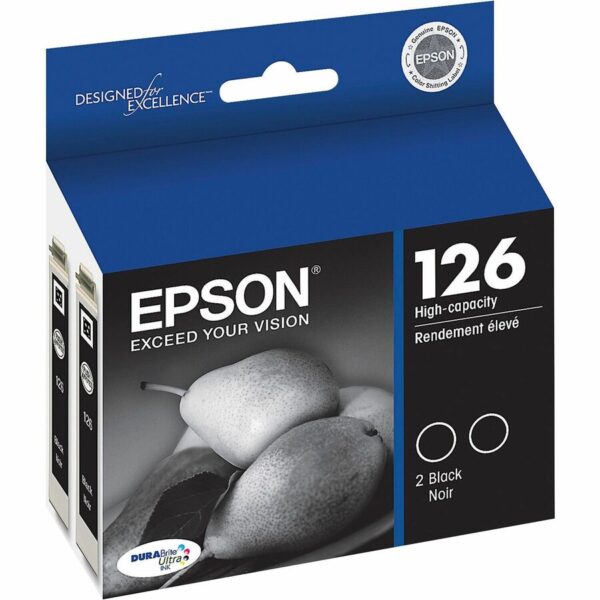 Epson DURABrite 126 Original Inkjet Ink Cartridge - Black - 2 / Pack