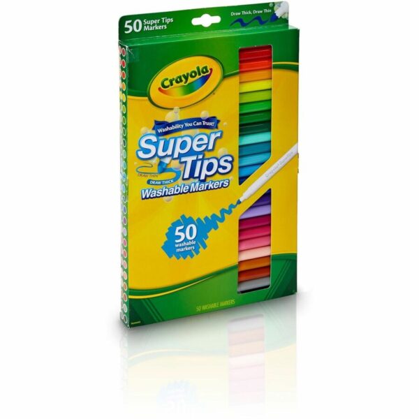 Crayola Super Tips 50-count Washable Markers - Image 2