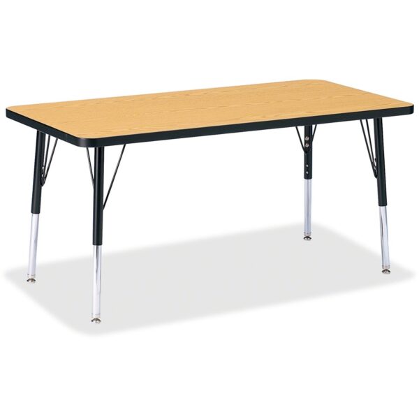 Jonti-Craft Berries Elementary Oak Laminate Rectangle Table