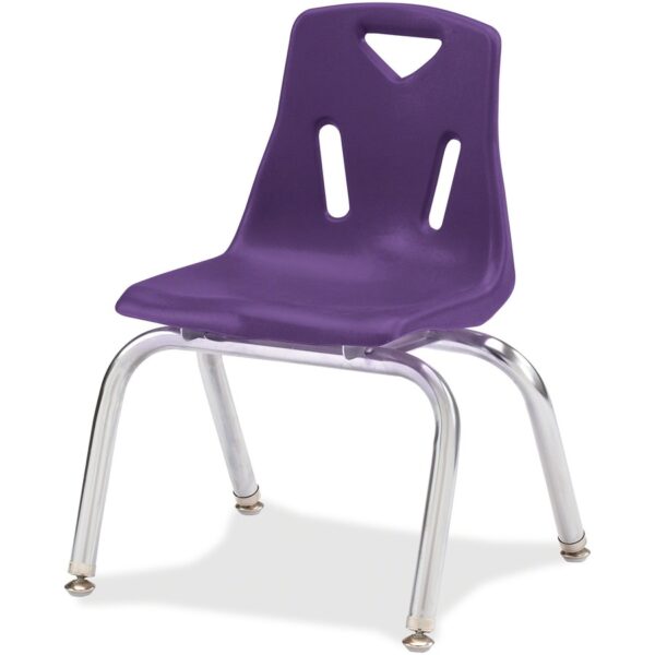 Jonti-Craft Berries Plastic Chairs with Chrome-Plated Legs