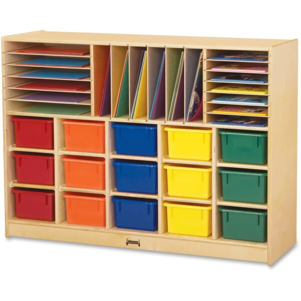 Jonti-Craft Rainbow Accents Colored Tray Sectional Cubbie Storage