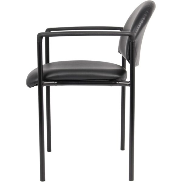 Boss Diamond Stacking Chair with Arm - Image 2