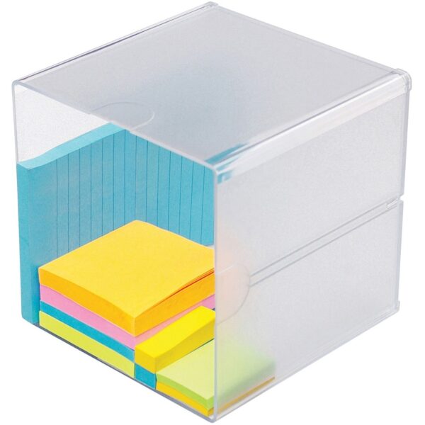 Deflecto Stackable Cube Organizer