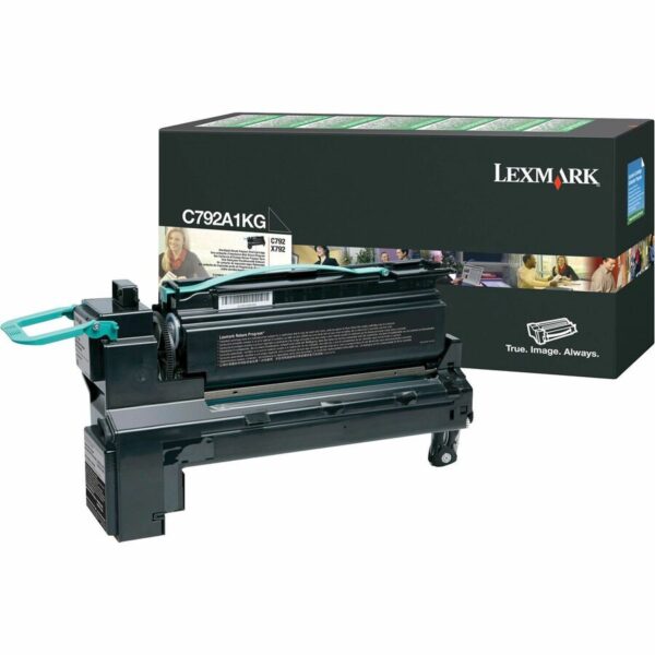 Lexmark C792A1KG Original Laser Toner Cartridge - Black - 1 Each