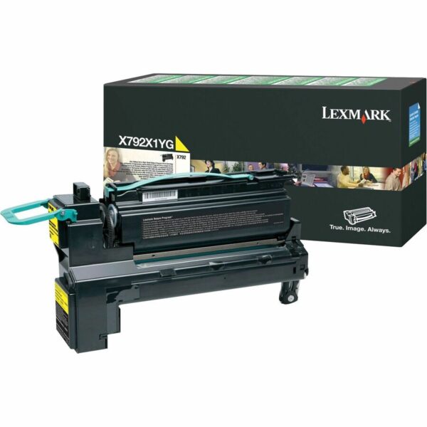 Lexmark X792X1YG Original Laser Toner Cartridge - Yellow - 1 Each