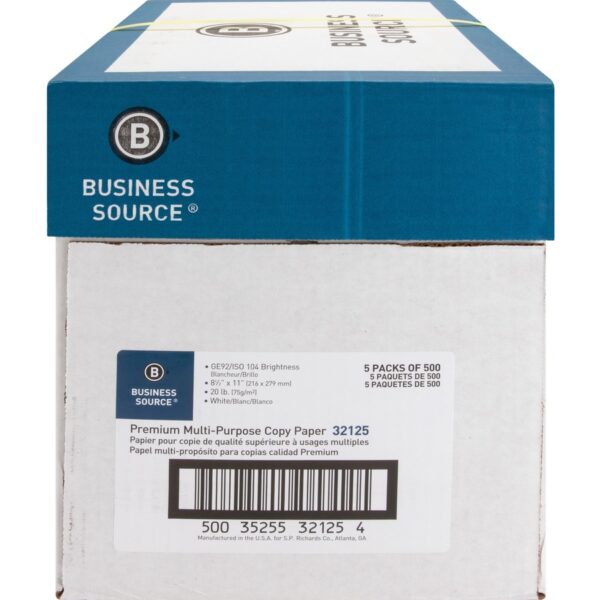 Business Source Premium Multipurpose Copy Paper - White - Image 5