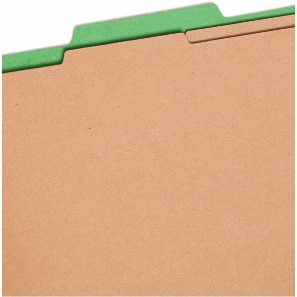 Smead SafeSHIELD 2/5 Tab Cut Letter Recycled Classification Folder - Image 2