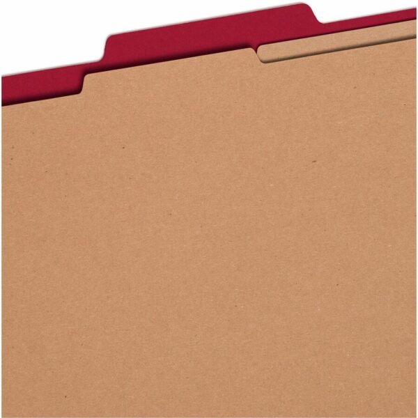 Smead SafeSHIELD 2/5 Tab Cut Letter Recycled Classification Folder - Image 2