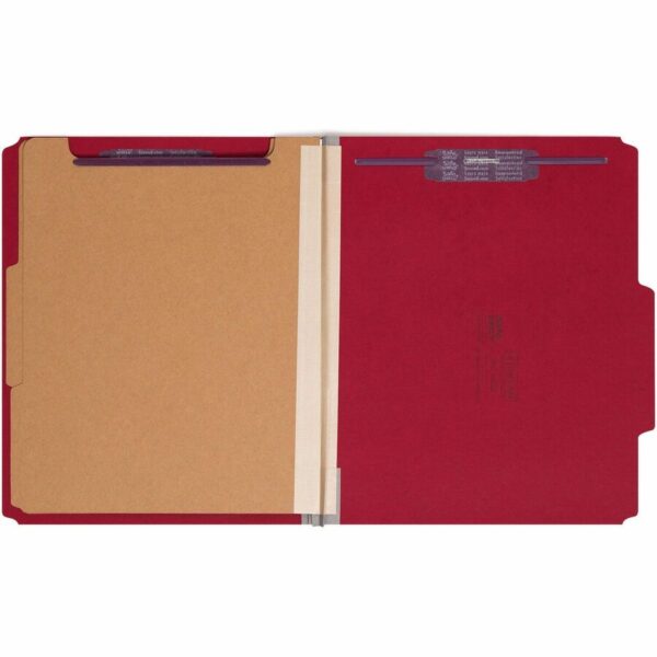 Smead SafeSHIELD 2/5 Tab Cut Letter Recycled Classification Folder - Image 3