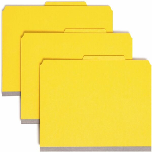 Smead SafeSHIELD 2/5 Tab Cut Letter Recycled Classification Folder