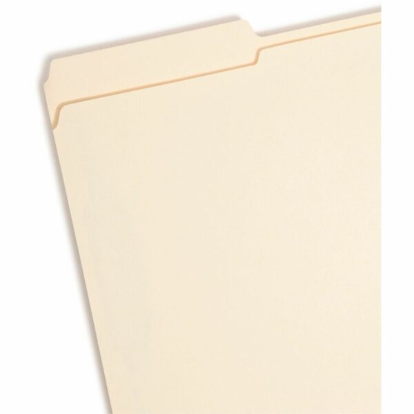 Smead SafeSHIELD 1/3 Tab Cut Legal Recycled Fastener Folder - Image 2