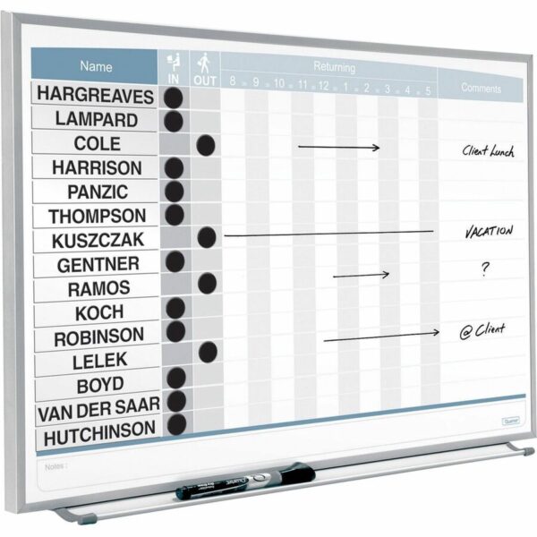 Quartet Matrix 15-employee In/Out Board - Image 2