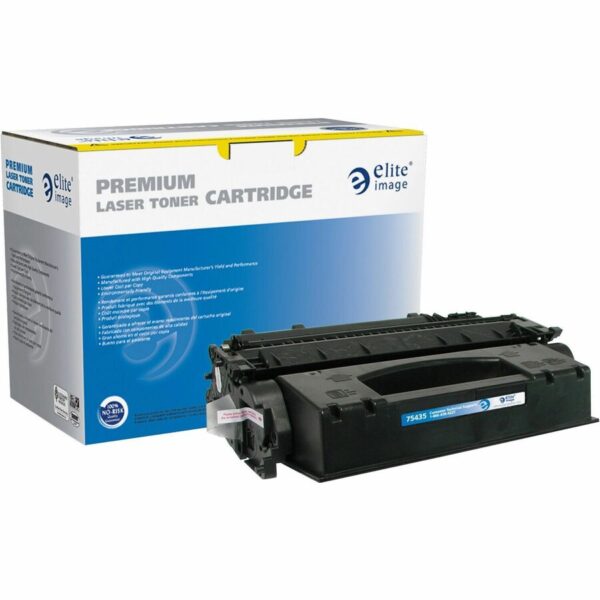 Elite Image Remanufactured Laser Toner Cartridge - Alternative for HP 05X (CE505X) - Black - 1 Each