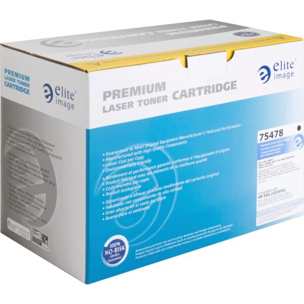 Elite Image Remanufactured Laser Toner Cartridge - Alternative for HP 55A (CE255A) - Black - 1 Each - Image 3