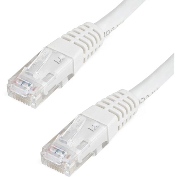 StarTech.com 10ft white Molded Cat6 UTP Patch Cable ETL Verified