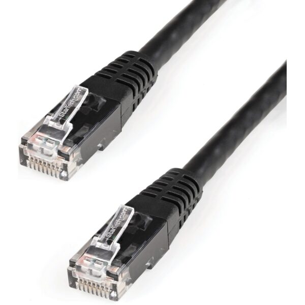 StarTech.com 2ft Black Cat6 UTP Patch Cable ETL Verified