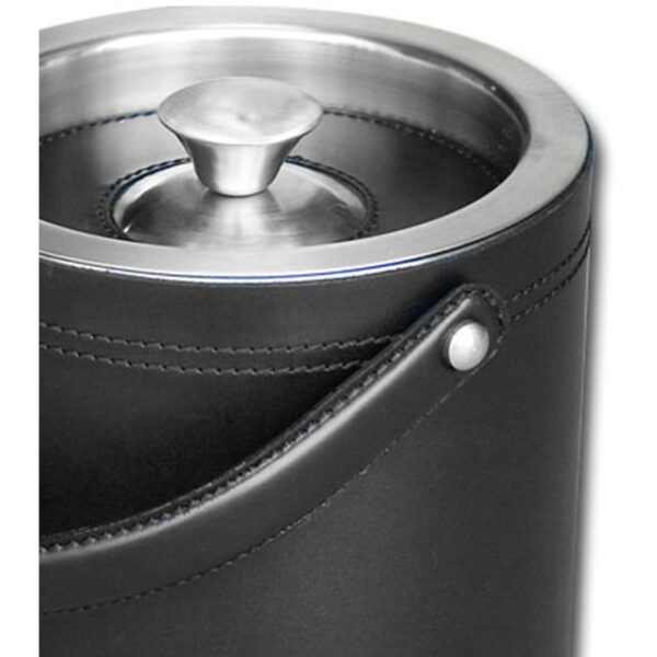 Dacasso Classic Leather Ice Bucket - Image 3