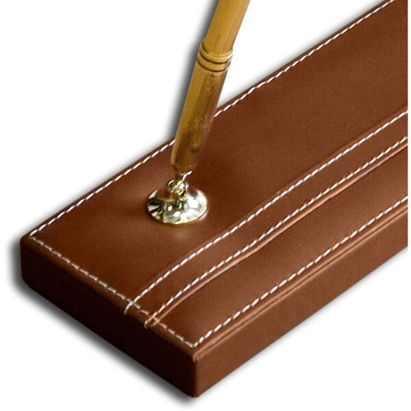 Dacasso Rustic Leather Pen Stand - Image 2