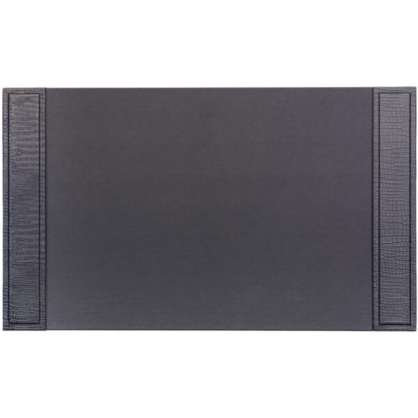 Dacasso Crocodile Embossed Leather Side-Rail Desk Pad