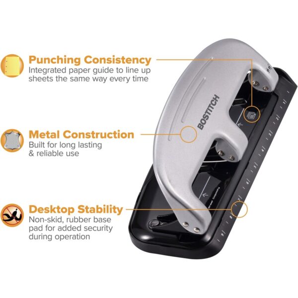 Bostitch EZ Squeeze™ 20 Three-Hole Punch - Image 2