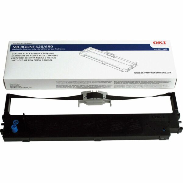 Oki Dot Matrix Ribbon Cartridge - Black - 1 Each