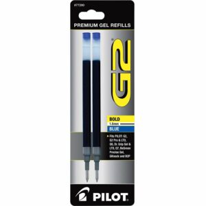 A pair of gel pens in packaging.