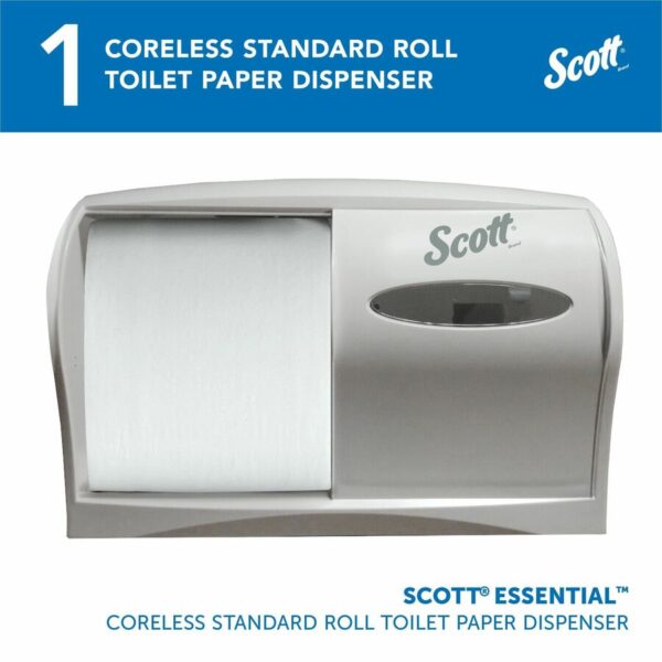 Scott Coreless Standard Roll Toilet Paper Dispenser - Image 7